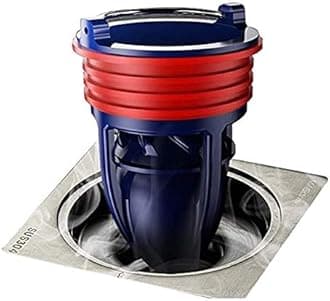 Shower Floor Drain Backflow Preventer One Way Drain Valve Sewer Core Patented Magnetic Drainage Insert Drain Plug(1.5-1.77in Hole) (Suitable for Tube Depth 2.56-4.13in) (Depth 4.13in)