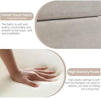 115.74" L Shaped Modular Sectional Sofa with 3 Pillows, Upholstered Sectional Couches for Living Room, Modern Comfy 4-Seater Couch with Storage Ottoman, Deep Seat Sofa with Chaise,Beige