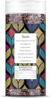 NatureVit Calcutta Meetha Paan Mukhwaas 400g – Sweet Calcutta Paan Mouth Freshener with Gulkand & Fennel | Natural, Vegetarian, Hygienically Packed