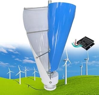 12000W Wind Turbine Helix Generator Kit, Maglev Shaft Wind Turbine Generator, Vertical Windmill 3-Phase Wind Power Turbine, for Household Power Supply, Road Infrastructure,D-24V