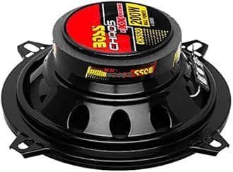 BOSS Audio Systems CH5520 Chaos Series 5.25 Inch Car Door Speakers - 200 Watts (Pair), Coaxial, 2 Way, Full Range, 4 Ohms, Bocinas para Carro
