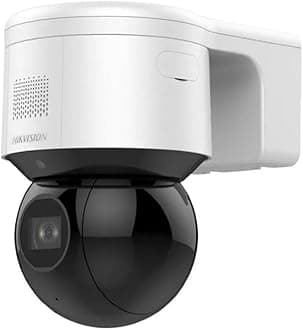 HIKV DS-2DE3A404IW-DE(S6) 3-inch 4MP Mini PTZ Dome POE IP Camera, 4x Optical Zoom, 2.8~12 mm Lens, Human & Vehicle Detection, Two-Way Audio & Audio Alarm, 165ft Night Vision, VCA, H.265+, SD Card Slot