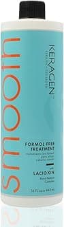 Brazilian Keratin Smoothing Treatment | Formaldehyde-Free Blowout for Frizzy, Dry, or Damaged Hair | Smooth, Silky Results | Fine to Medium Hair | 16 Oz