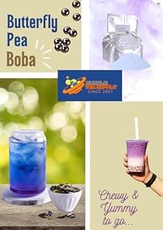Butterfly Pea Mix for Flavored Boba Bubble Tea Powder for Milk Tea Premium Instant Drink Mix - 2.2 LB bag for 40-45 Servings - Just Add Tapioca Pearls by BUBBLE TEA SUPPLY
