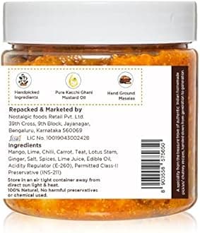 Delight Foods Punjabi All In One Mixed Pickle 350g | Vegetable Achaar | Indian Preserve, Chutney, UppinKai, Chakna