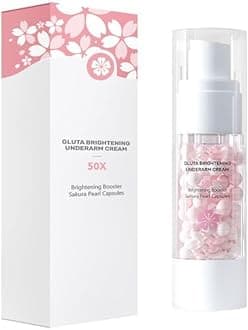 Sakura Gluta Underarm Whitening Cream,Intimate Area Skin Lightening Cream,Sakura Gluta Brightening Underarm Cream, Brightening Booster Pearl Capsules,Body Cream Whitening for Dark Spot Corrector