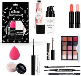 FantasyDay All-in-one Holiday Makeup Gift Set,Makeup Kit Women Multipurpose Essential Bundle,Eyeshadow Palette Lipstick Blush Concealer Face Powder Eyeliner Mascara Lipgloss Brush 200.0 g 1.0 Count