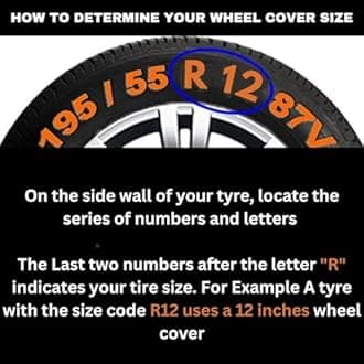 Prigan Wheel Cover for Alto 800 12 Inch Copper Black Wheel Cap (Available in 12,13,14,15,16 Inch) (Set of 4 Pcs) (Press Fitting) Model- Phantom Copper Black-12