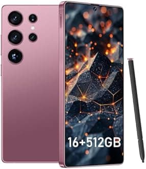 BDWJW I25 Ultra Smartphone 8+256GB, 6.99" FHD+ Display, Snapdragon 8 Gen 3, 7000mAh, 68MP+108MP Cameras, Stylus Pen, Fingerprint & Face Unlock, GPS (W Rose)