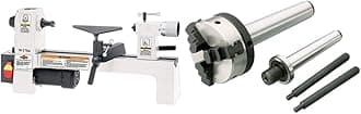 W1704 1/3-Horsepower Benchtop Lathe & D4103 Mini Lathe Chuck with Arbors