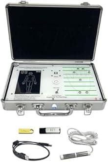 ARG Healthcare 30G Quantum (2 In 1) Body Analyzer Machine For Full Body Checkup Latest Japanese Technology Scanning with Rod or Palm Generate 64 Reports (Children, Men, Women) Work In Windows 10