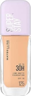 New York Super Stay Lumi Matte Liquid Foundation, 30 HR Long Lasting yet Lightweight, 125, 35ml
