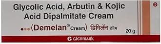 Demelan Hyperpigmentation Cream for Dark Spots on Face and Body, As Shown in Image, 20 gm,