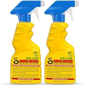 - Home-Secure Snake Shield Snake Repellent Spray |Natural Herbal Snake Away Spray | Pet Safe, Non-Toxic, Bio Degradable | Snake Repellent For Outdoors Indoors (Pack of 2)