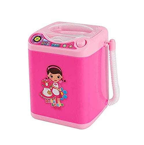 MAKEUP BRUSH CLEANER SPINNER MACHINE - Electronic Mini Washing Machine Shape Automatic Makeup Brush Cleaner Dries Deep Cleaning for Brushes, Sponge and Powder Puff Tiktok Toy