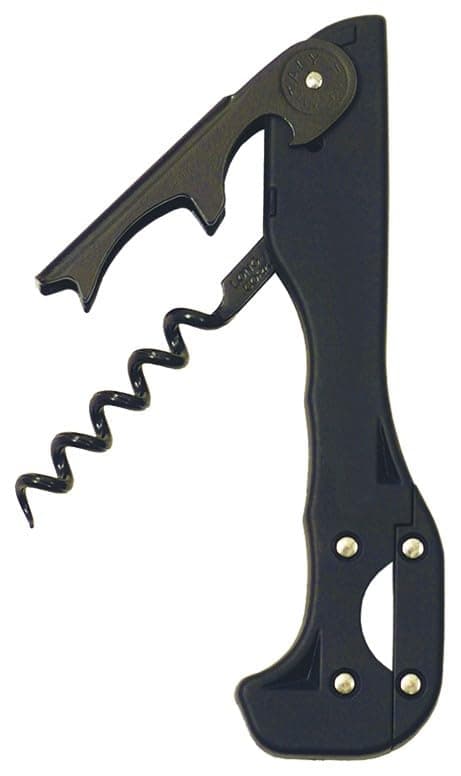 Boomerang Two-step Soft-touch Corkscrew, Black
