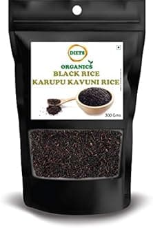 DIETS ORGANICS Black Rice/Karuppu Kavuni Rice, 300 Gram