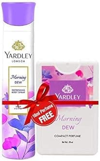 Morning Dew Refreshing Deo Body Spray 150ml with Morning Dew Compact Perfume 18ml Free for Women