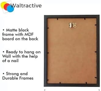 Waltractive GTA 5 Official Poster with Frame - Sleek Black Framed Poster for wall - 8x12 Inch - Perfect Addition for Gamers and Fans of the Grand Theft Auto V