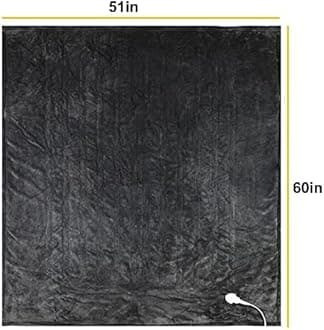 Extra Large Heated Electric Blanket, Ultra Soft Luxurious Flannel Electric Overblanket Auto Shutoff-Machine Washable-Timer and 4 Different Heat Settings Bed Throws for Winter Body Warmer (150*180CM)