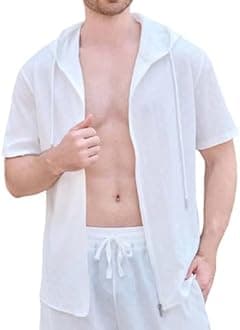 Men's Lightweight Casual Vest Summer Outdoor Loose Fit Zip Up Pure Color Sleeveless Jacket for Daily Streetwear