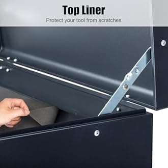 Winado 24" Portable Tool Box, 5 Drawers & Top Storage Tray Tool Box with Drawers, Lockable Metal Tool Chest Cabinet for Garage, Warehouse, Repair Shop & Home