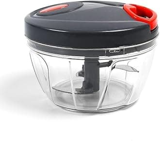 CANVAS Manual Vegetable Chopper - Handy & Efficient Kitchen Cutter Compact, Powerful Chopper - Stainless Steel Blade - Compact Design for Chopping Fruits and Vegetables with Ease - (multycolour)