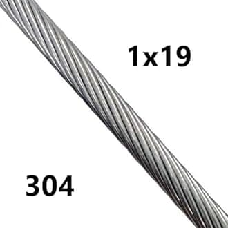 1mm 1.5mm 2mm 3mm 4mm 5mm 6mm 8mm Stainless Steel Wire Rope Cable Rigging Extra ASIN 316 A4 Marine Grade (Length: 15m, Diameter: 3mm)