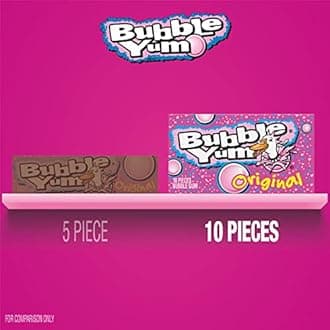BUBBLE YUM Bubble Gum (Original, 10-Piece Packages, Pack of 24) by Bubble Yum