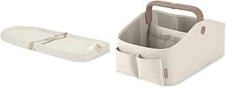 Light-Up Changing Pad Oat + Skip Hop Diaper Caddy Organizer with Touch Sensor Night Light Oat