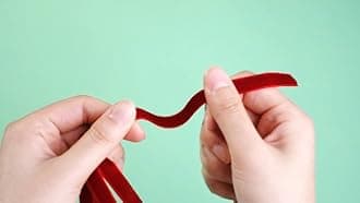 Glitinsel 24 Pcs Red Velvet Bows Christmas Tree Ornaments Valentines Day Bows Decoration for Garland Home Coquette Wedding Decor