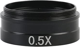 Microscope 0.3X 0.35X 0.5X 0.75X 1X 2.0X Auxiliary Barlow Objective Lens for 120X/180X/300X C-Mount Industrial Zoom Lens(0.5X)