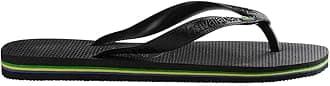 Havaianas Brasil, Unisex Adult's Flip Flops, Black (Brasil Black 0090), 11/12 M