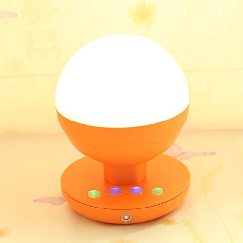 Getit Portable LED Bedside Lamp / Night Light, Touch Switch, Rechargeable, Adjustable Brightness and Color (Orange)