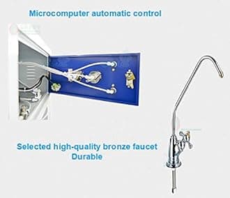 Laboratory deionized Water Machine, Industrial Water Purification Equipment, Ultra Pure Water Equipment with Conductivity Display (50L/H)