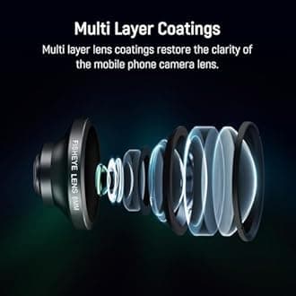 NEEWER HD 8mm Fisheye Phone Lens Only for 17mm Thread Backplate, 220° Wide Angle Compatible with SmallRig NEEWER iPhone Samsung Phone Cage Case with 17mm Lens Adapter, Compatible with Sandmarc, LS-29