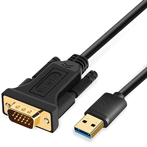 ELECABLE USB to VGA Adapter Cable 5FT Compatible with Windows 11/10/8/7, USB 3.0 to VGA Male 1080P Monitor Display Video Adapter/Converter Cord. (5FT)