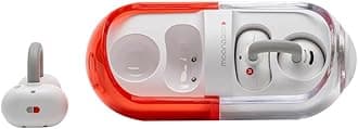 Moondrop Pill Open Ear Headphones Bluetooth 6.0 OWS Hanging Earphones IPX4 Open Ear Clip Wireless Earbuds Built-in AI ENC MD-0WS-003 (RED)