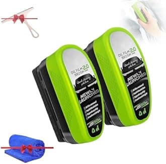 Glass Cleaner,Car Window Cleaning Brush,Universal Glass Cleaning Wipe Board,Glass Cleaning Board for Windshield,Oil Film Cleaning Brush for Car Windows (2pcs)