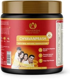 Maharishi Ayurveda Authentic Chyavanprash | Immunity Booster For All Seasons Chyawanprash | With Pure Vanshlochan | For Strength & Stamina (500gm)