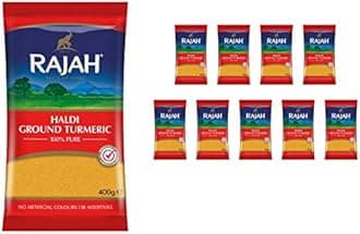 Rajah Spices Haldi Ground Turmeric | Holud | Haldi | Haldar | Haladi | (400g (Pack of 10))