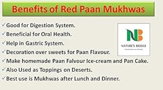 Nature's Bridge Red Paan Mukhwas (900 gm) / Culcatta Meetha Paan / Sweet Pan Mukhwas Without Supari (900)