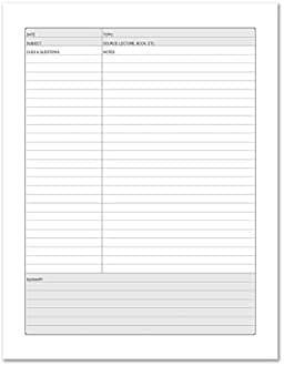 BookFactory Universal Note Taking System (Cornell Notes) / NoteTaking Notebook - 120 Pages, 8 x 10 Soft Touch Wood Finish Cover Case Bound (LOG-120-SCS-AXE9400(Universal-Note))