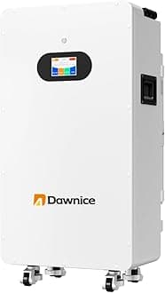 16kWh Solar Battery 48V 314Ah LifePO4 Lithium Solar Batteries Storage Pack Ground-Mounted Grade A Battery Cells 16S1P Built in 150A BMS Bluetooth Wireless Home Battery Backup Camping RV