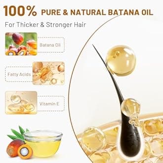 Batana Oil for Hair Growth, Natural Hair Growth Oil, Prevent Hair Loss and Enhances Thickness, Batana for Hair-Thickness, Nourishes and Strengthens