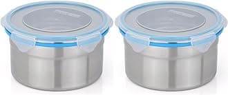 STEELLOCK Stainless Steel Airtight Container with Lid | Leakproof, BPA-Free, Durable Kitchen Storage | Multipurpose Food Storage Containers for Kitchen | SL-1402-set of 2, 1150ml each, Blue