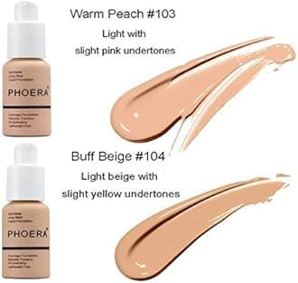 2Pcs Matte Oil Control Concealer Foundation Cream Concealer Cover Cream Long Lasting Moisturizing Base Liquid Foundation Flawless Colour Changing Foundation for women&girls(102)