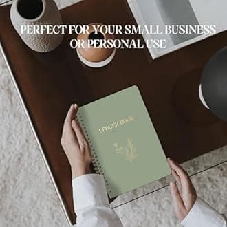 BIROYAL A5 Accounting Ledger Book - 120 Pages Spiral Finance Book for Small Business & Personal Accounting - Bill Tracker Notebook for Budget Tracking, Bookkeeping, Expenses, Deposits & Balance