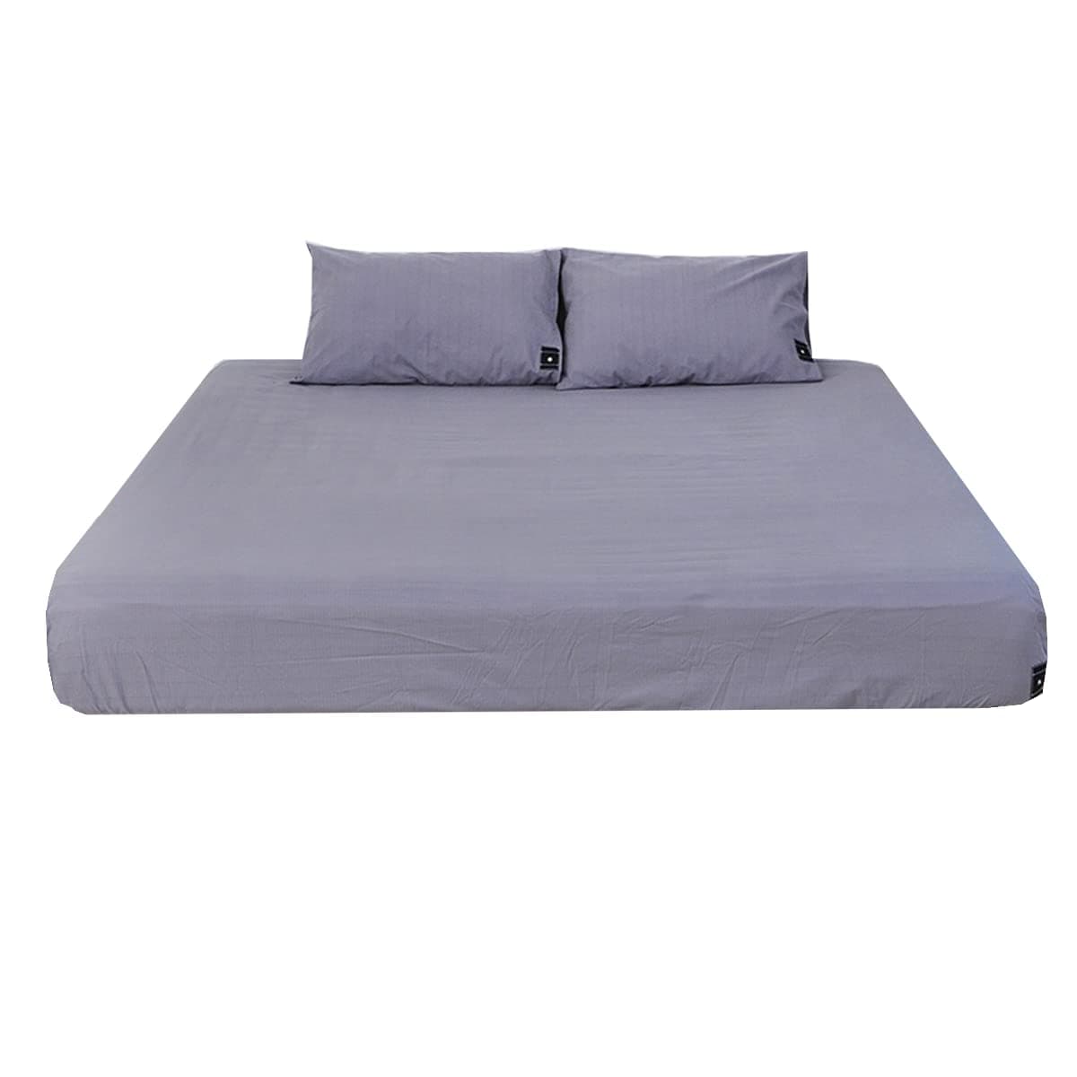 Grounding Fitted Sheet Kit King Size, Grounding Sheets with Deep Pocket, Organic Cotton 5% Silver Fiber, Conductivity Bed Cover for Sleeping, Earth Connected Bedding,Grey