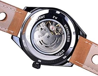FORSINING 3D Blue Hardlex Glass Mens Transparent Sport Casual Mechanical Automatic Wrist Watch Top Brand Luxury